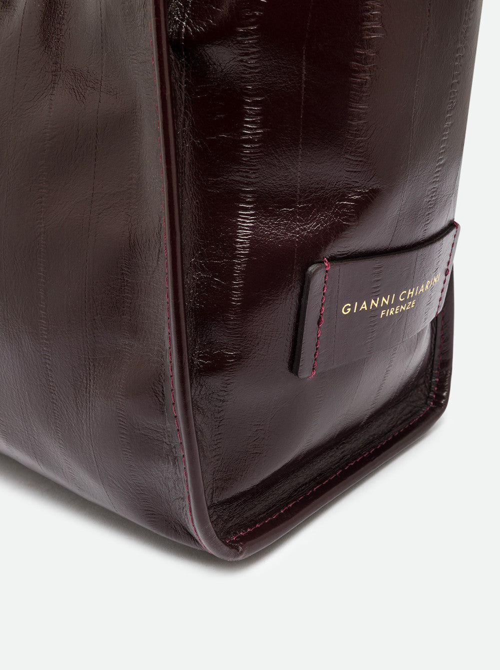 Borsa Shopping Marcella in pelle stampa anguilla Gianni Chiarini