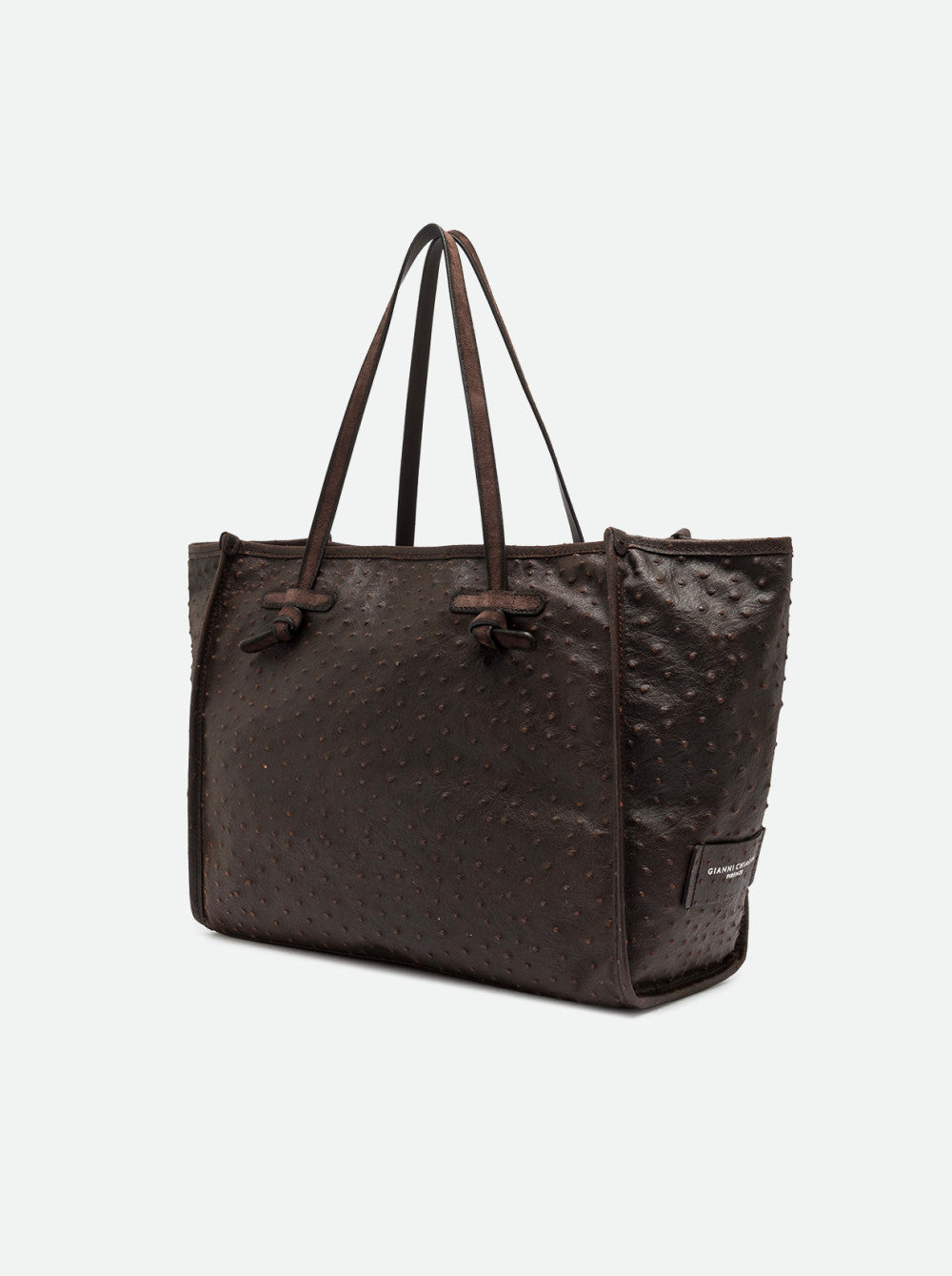 Borsa Shopping Marcella in pelle stampa struzzo Gianni Chiarini