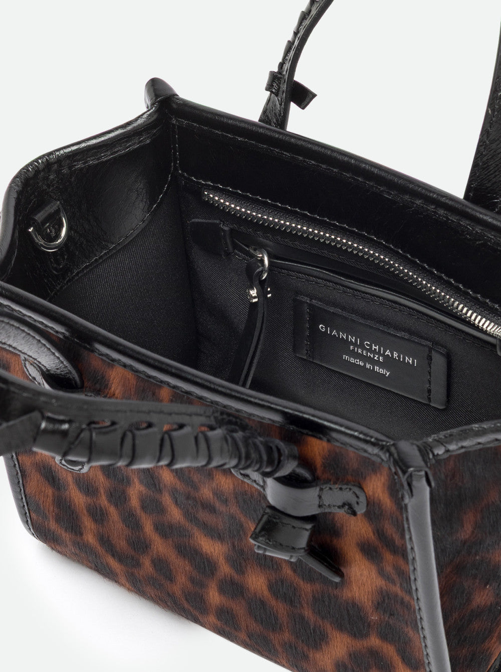 Borsa a mano Miss Marcella in pelle effetto cavallino Gianni Chiarini
