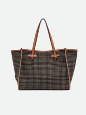 Borsa Shopping Marcella in tessuto pied de poule Gianni Chiarini