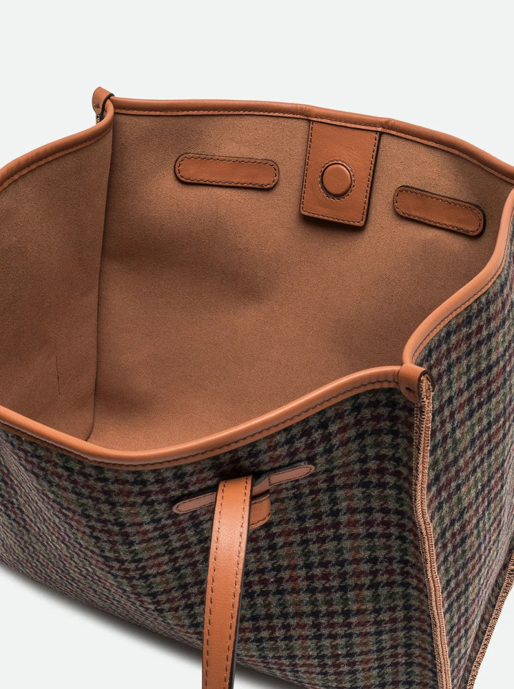 Borsa Shopping Marcella in tessuto pied de poule Gianni Chiarini
