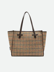 Borsa Shopping Marcella in tessuto pied de poule Gianni Chiarini