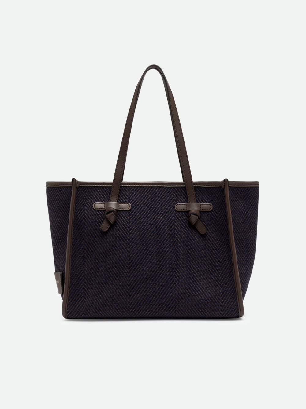 Gianni Chiarini Marcella shopping bag in herringbone wool fabric