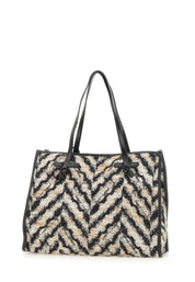 Gianni Chiarini Marcella shopping bag in jacquard fabric