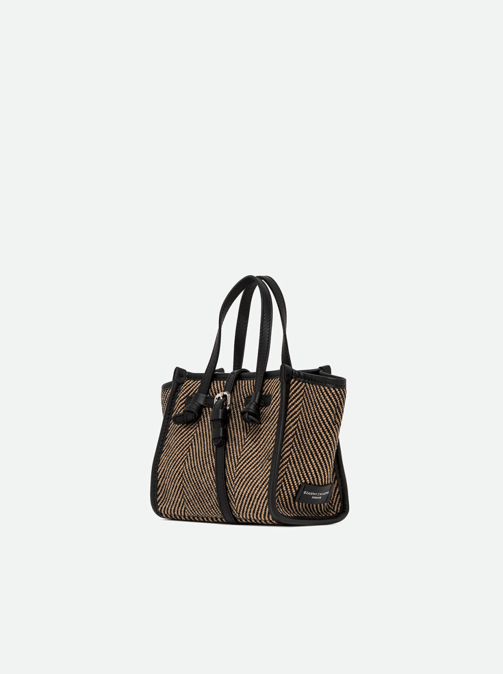 Borsa a mano Miss Marcella in tessuto spigato Gianni Chiarini