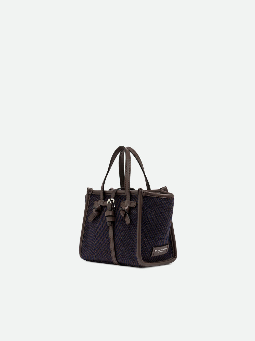 Borsa a mano Miss Marcella in tessuto spigato Gianni Chiarini