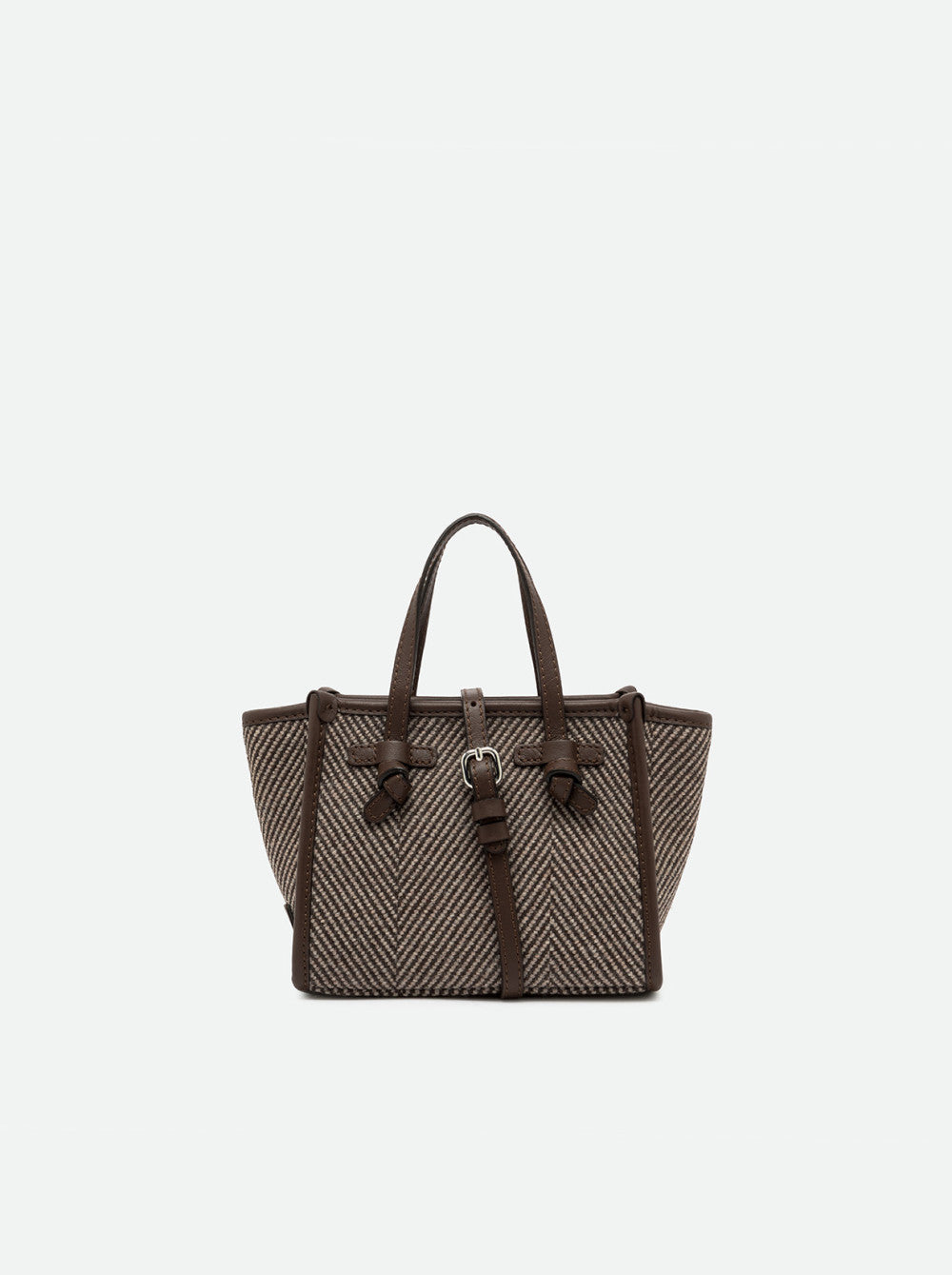 Borsa a mano Miss Marcella in tessuto spigato Gianni Chiarini