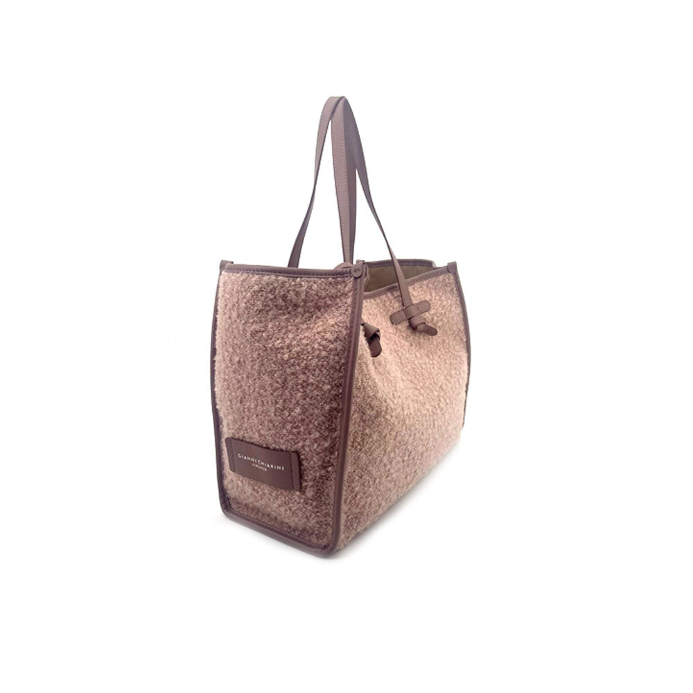 Gianni Chiarini Marcella shopping bag in bouclé fabric