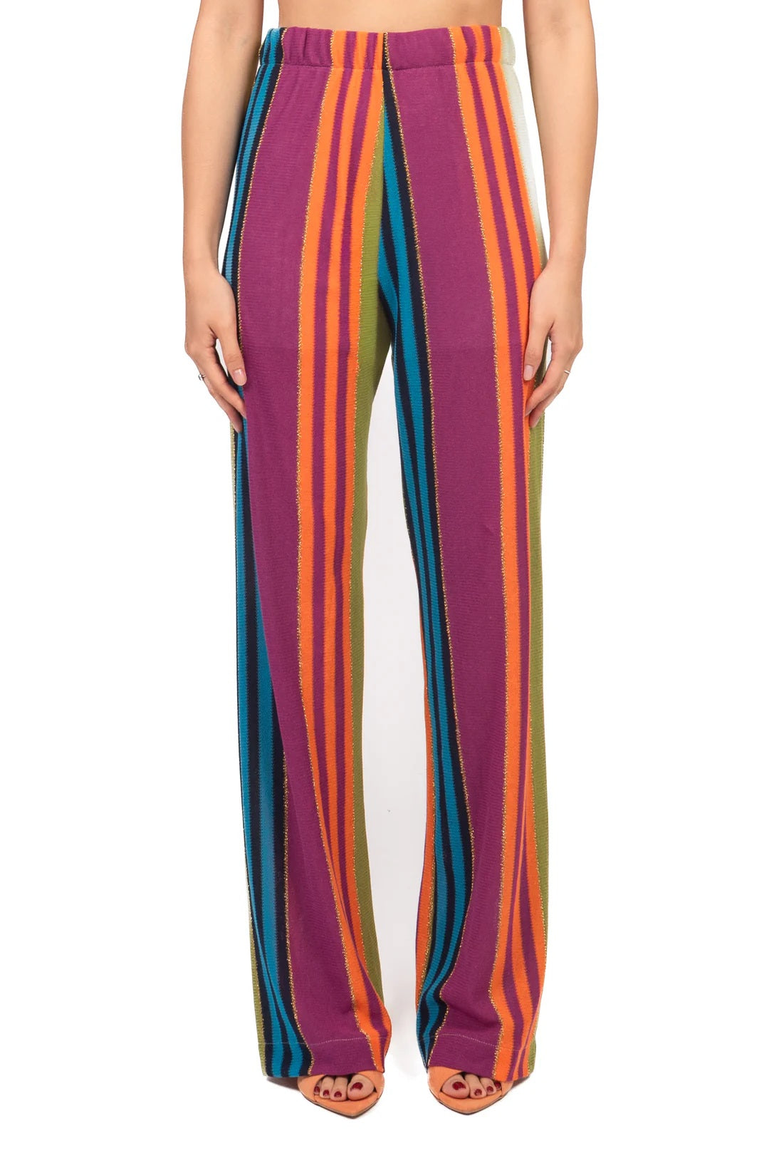 Pantalone multicolor filo lurex Vicolo