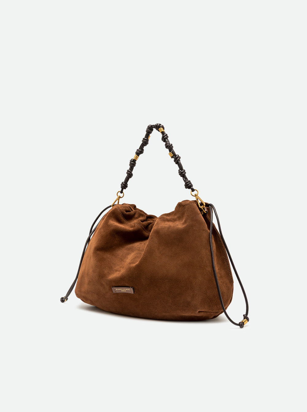 Borsa a spalla Morgana in pelle scamosciata Gianni Chiarini
