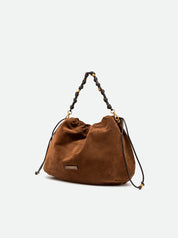 Borsa a spalla Morgana in pelle scamosciata Gianni Chiarini