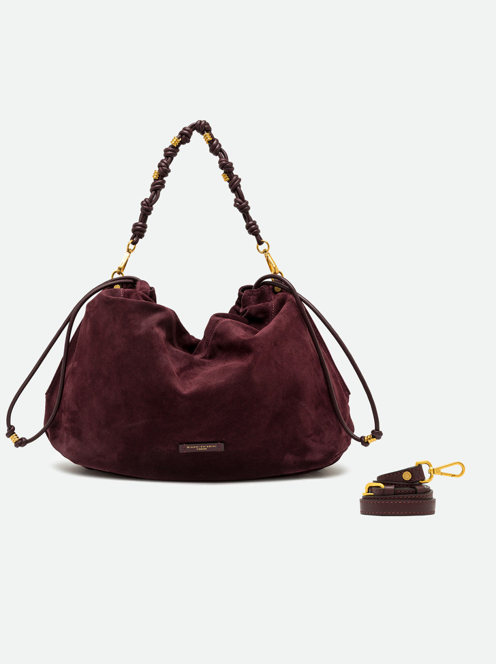 Gianni Chiarini Morgana Suede Shoulder Bag