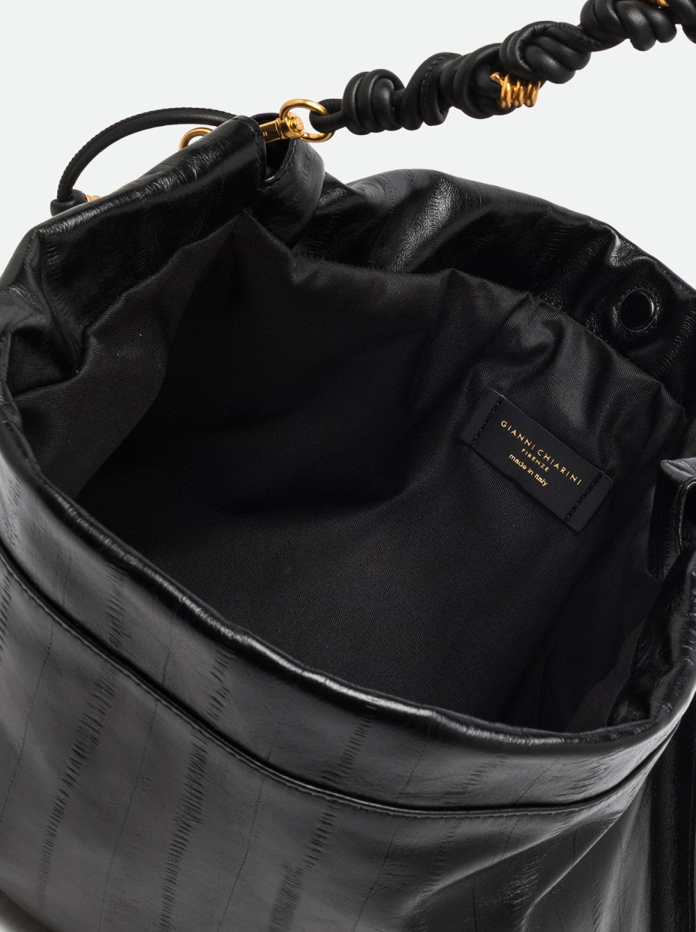 Borsa a spalla Morgana in pelle stampa anguilla Gianni Chiarini
