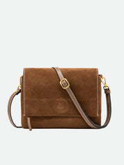 Borsa a tracolla Three in pelle scamosciata Gianni Chiarini