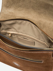Borsa a tracolla Three in pelle scamosciata Gianni Chiarini