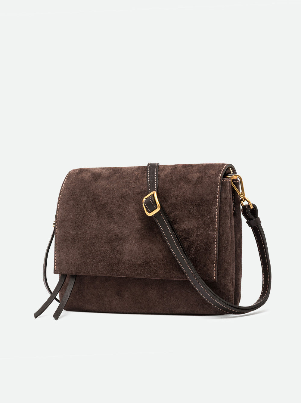 Borsa a tracolla Three in pelle scamosciata Gianni Chiarini