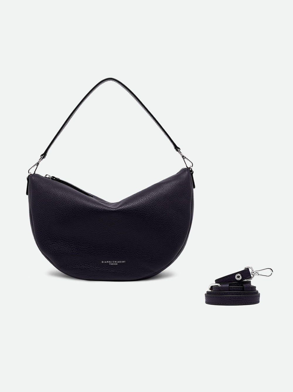 Gianni Chiarini Cleo pebbled leather shoulder bag