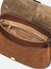 Gianni Chiarini Helena Round Suede Shoulder Bag