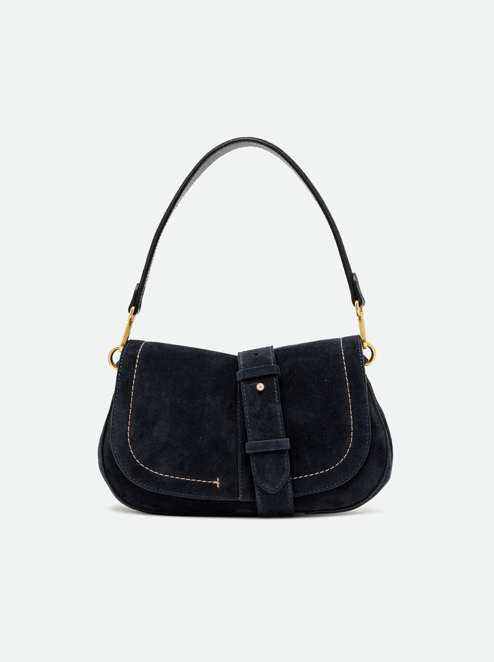 Gianni Chiarini Helena Round Suede Shoulder Bag