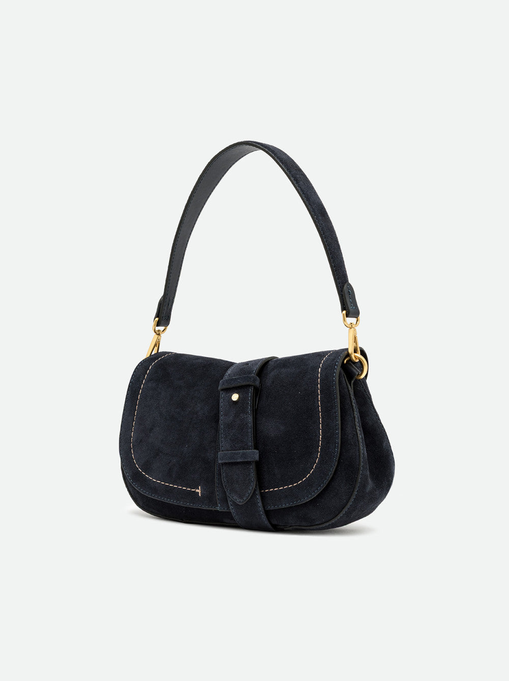 Gianni Chiarini Helena Round Suede Shoulder Bag