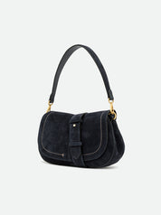 Gianni Chiarini Helena Round Suede Shoulder Bag