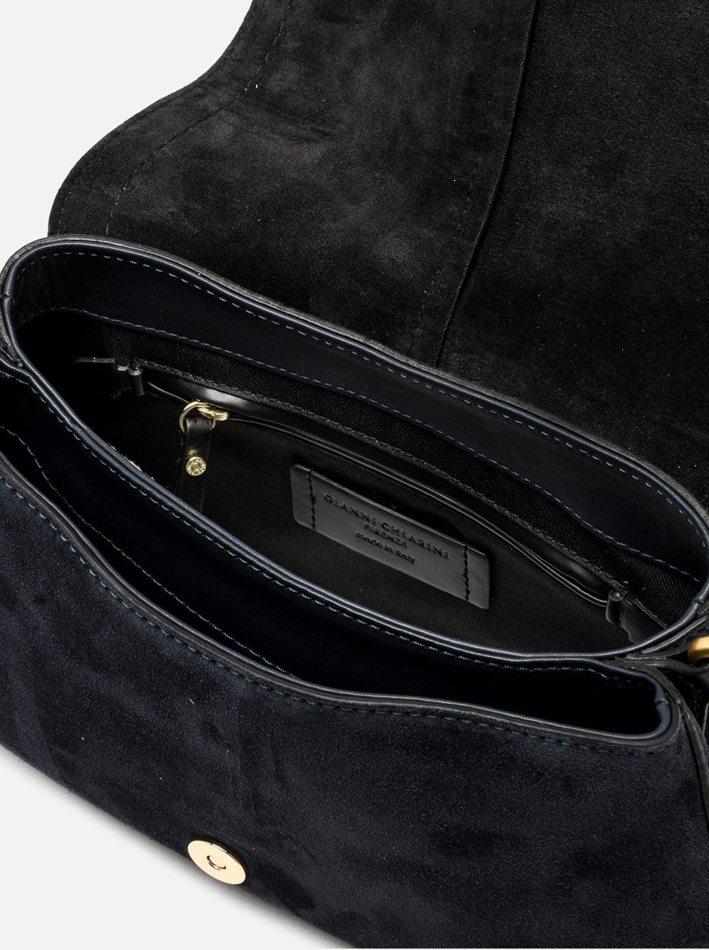 Gianni Chiarini Helena Round Suede Shoulder Bag