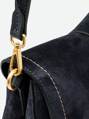 Gianni Chiarini Helena Round Suede Shoulder Bag