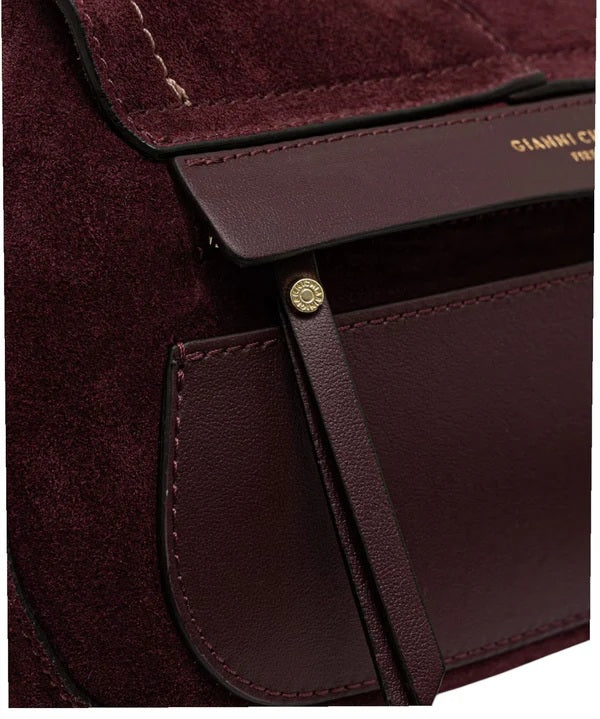 Gianni Chiarini Helena Round Suede Shoulder Bag