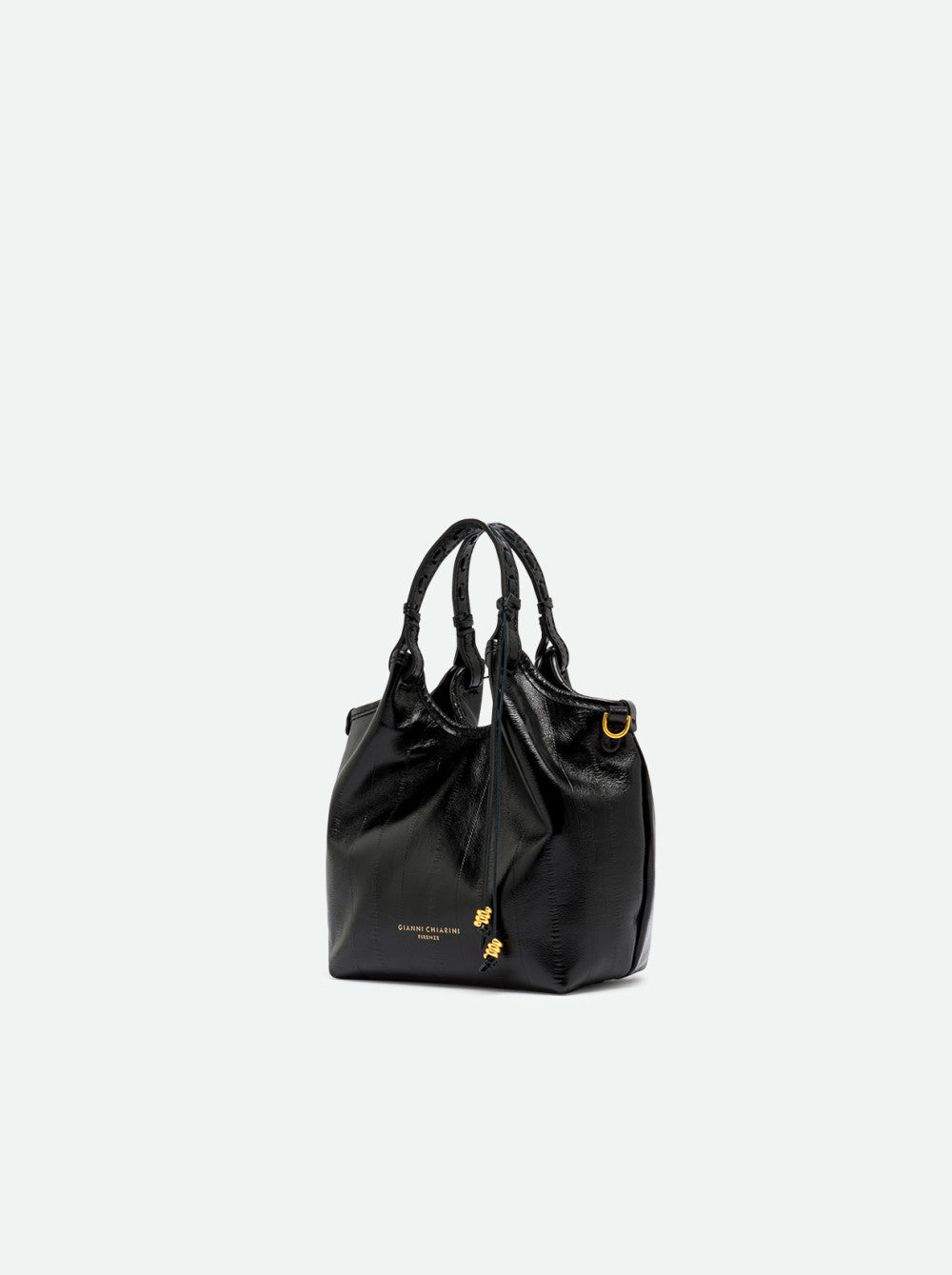 Gianni Chiarini Dua Eel Print Leather Handbag