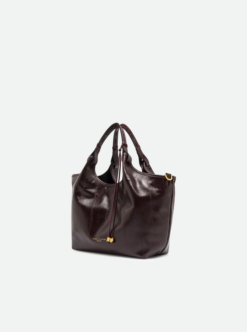 Borsa a mano Dua in pelle stampa anguilla Gianni Chiarini