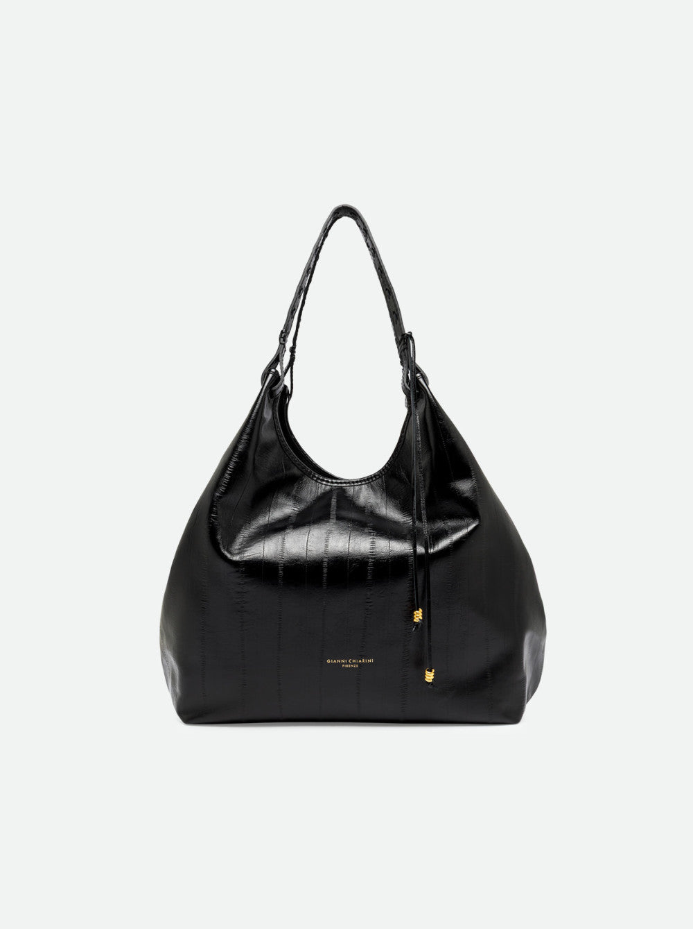 Gianni Chiarini Dua eel-print leather shoulder bag