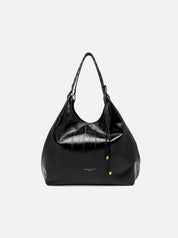 Gianni Chiarini Dua eel-print leather shoulder bag