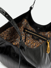 Gianni Chiarini Dua eel-print leather shoulder bag