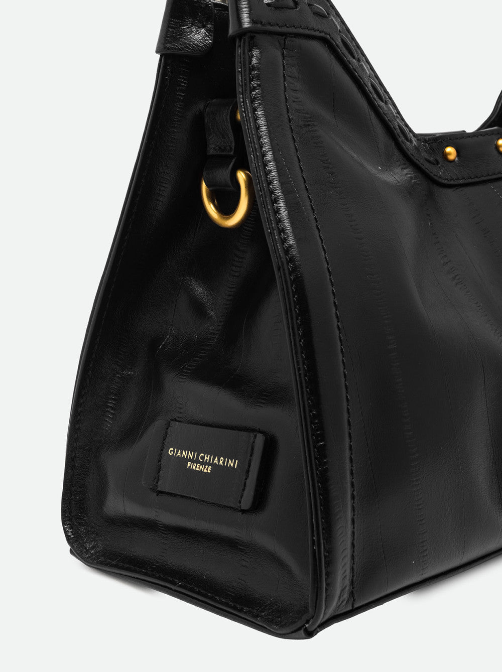 Borsa a mano Aurora in pelle stampa anguilla Gianni Chiarini