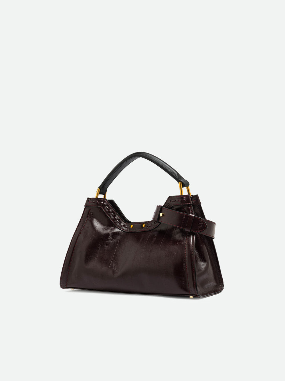 Borsa a mano Aurora in pelle stampa anguilla Gianni Chiarini