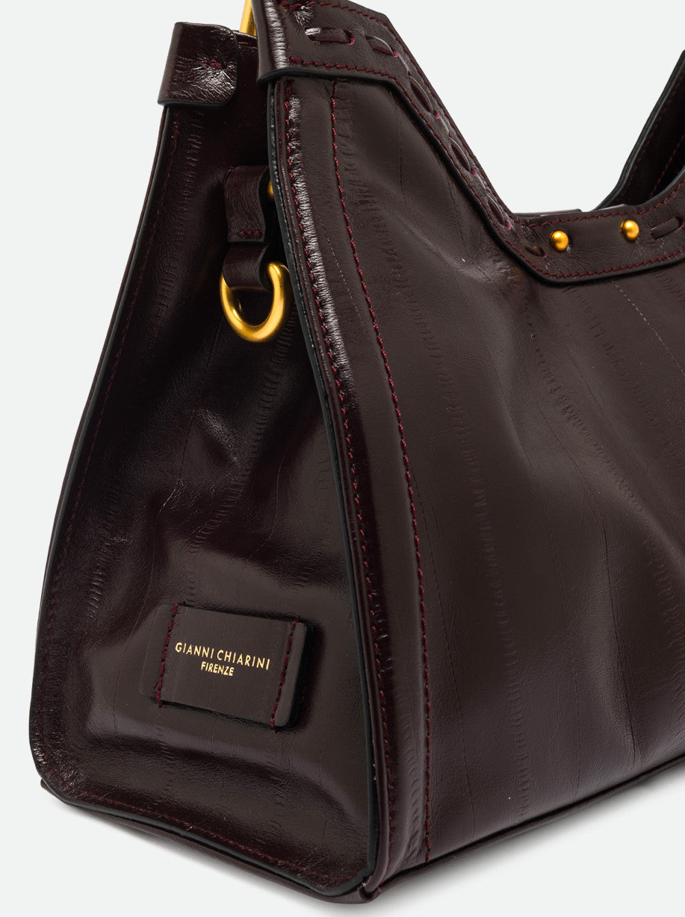 Borsa a mano Aurora in pelle stampa anguilla Gianni Chiarini