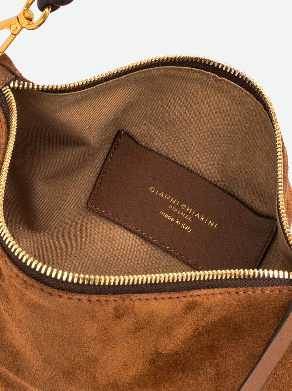 Borsa a spalla Cleo in pelle scamosciata Gianni Chiarini