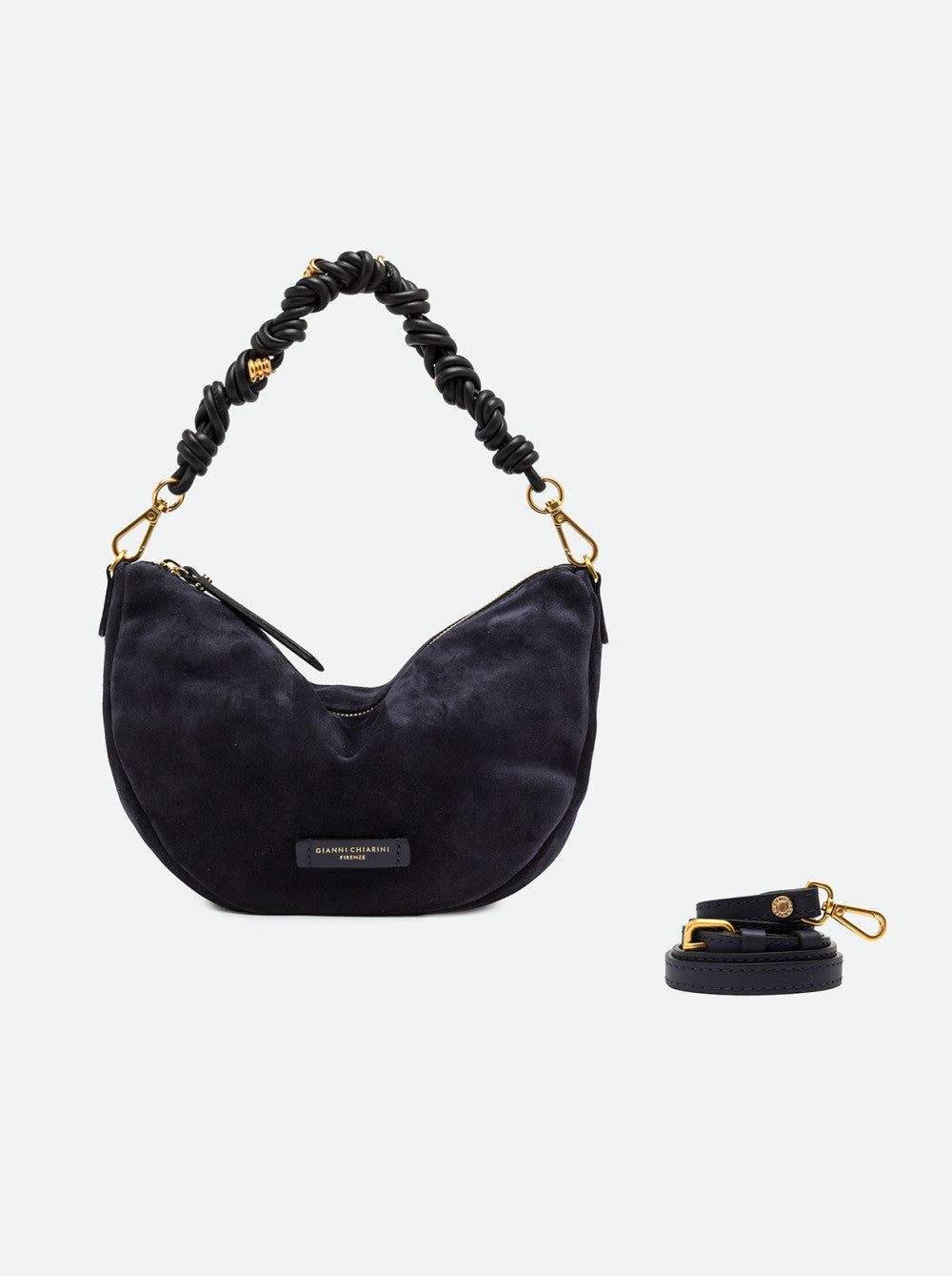Borsa a spalla Cleo in pelle scamosciata Gianni Chiarini