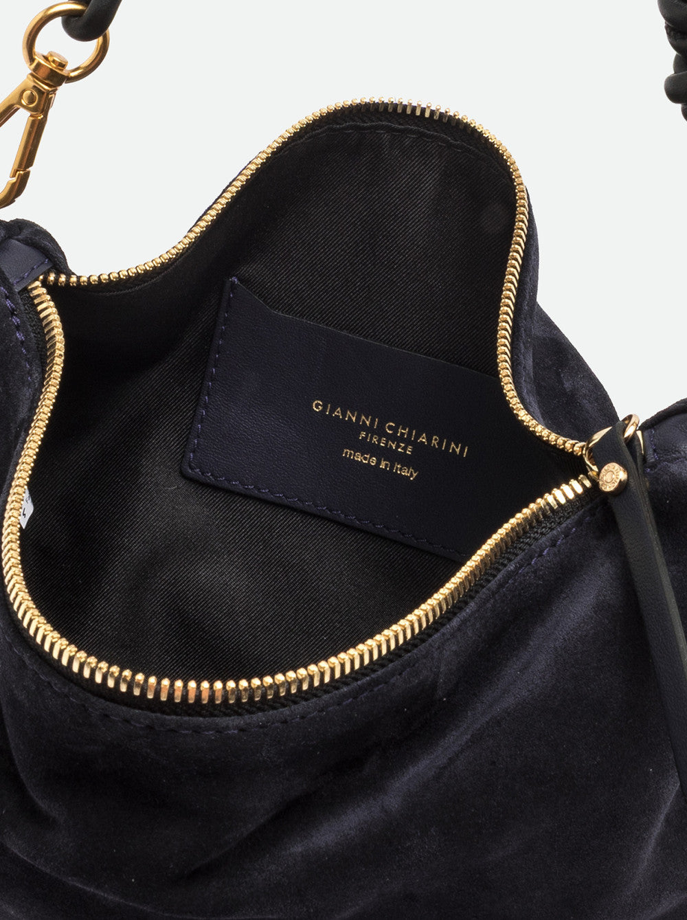 Borsa a spalla Cleo in pelle scamosciata Gianni Chiarini