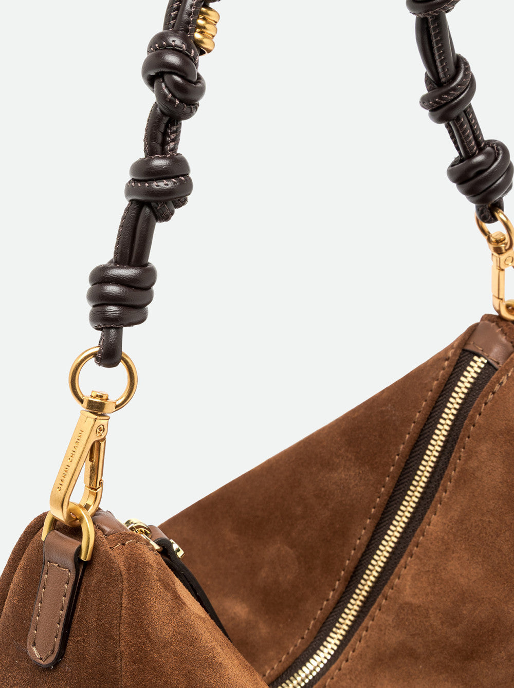 Borsa a spalla Cleo in pelle scamosciata Gianni Chiarini
