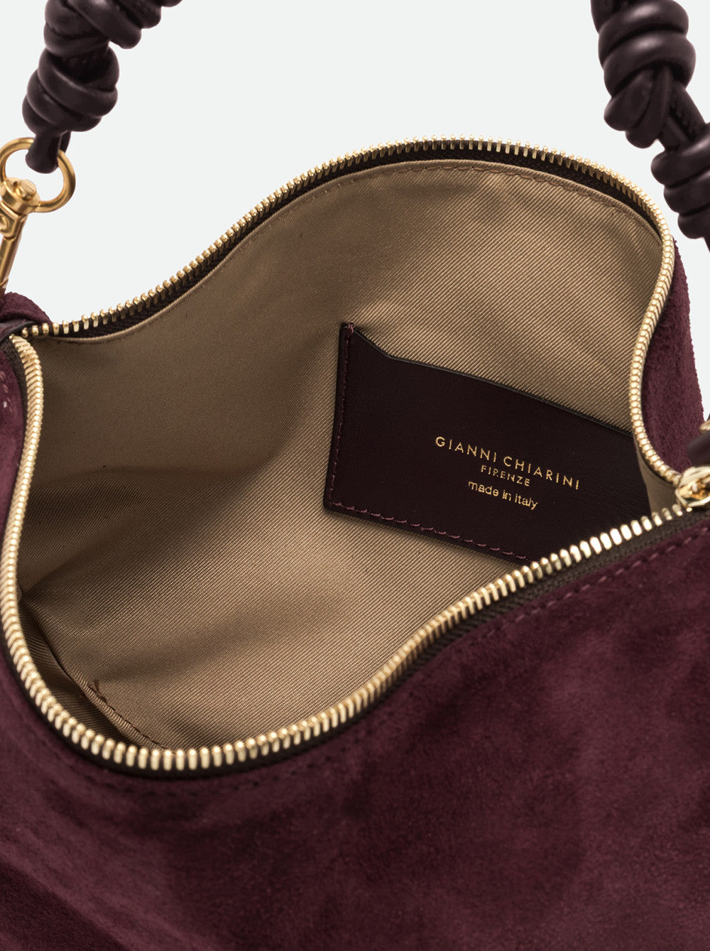 Borsa a spalla Cleo in pelle scamosciata Gianni Chiarini