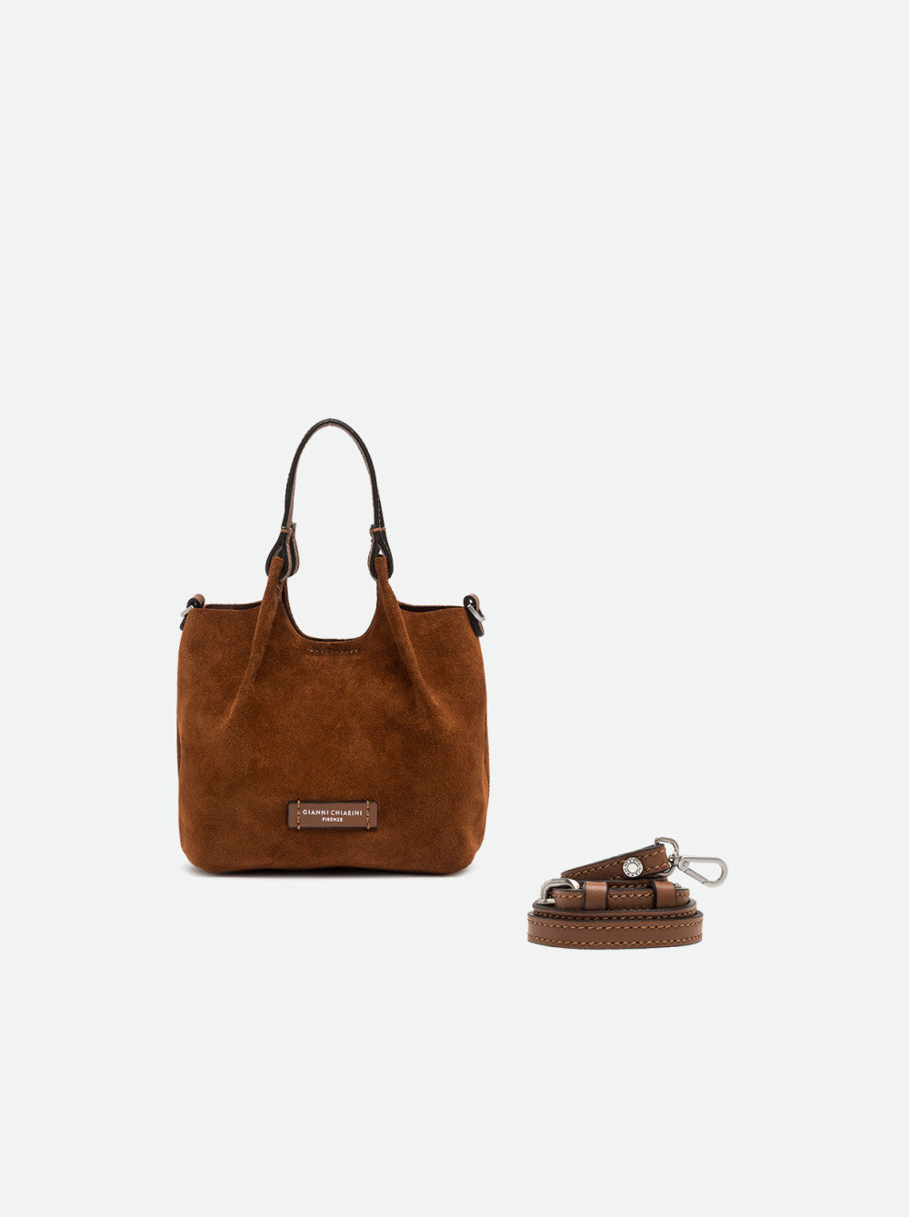 Borsa a mano Dua in pelle scamosciata Gianni Chiarini