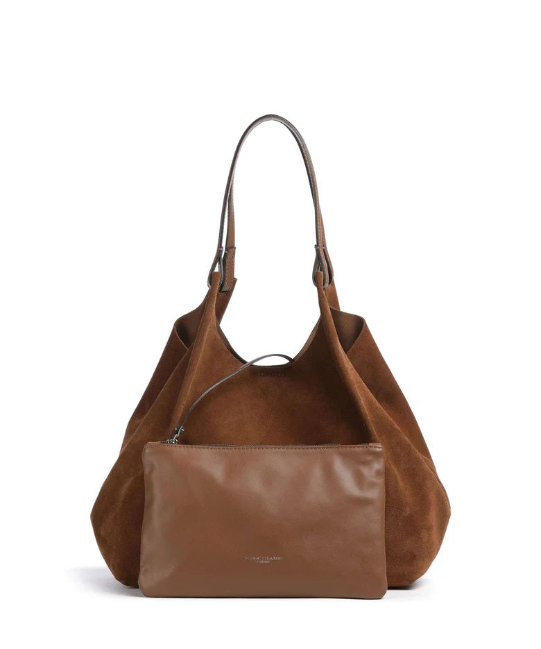 Borsa a spalla Dua in pelle scamosciata Gianni Chiarini