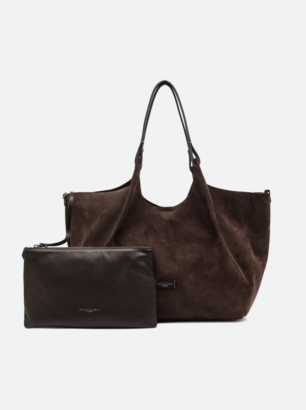 Borsa a spalla Dua in pelle scamosciata Gianni Chiarini