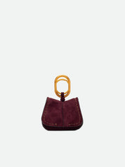 Portachiavi Charm Helena Round in pelle scamosciata Gianni Chiarini
