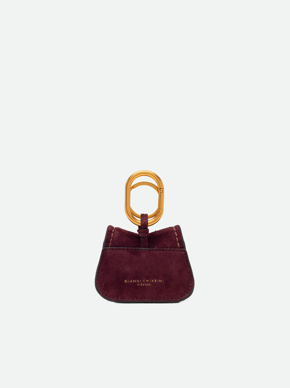 Portachiavi Charm Helena Round in pelle scamosciata Gianni Chiarini