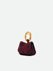 Portachiavi Charm Helena Round in pelle scamosciata Gianni Chiarini