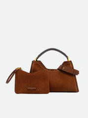 Borsa a mano Aurora in pelle scamosciata Gianni Chiarini