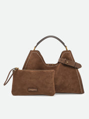 Borsa a mano Aurora in pelle scamosciata Gianni Chiarini