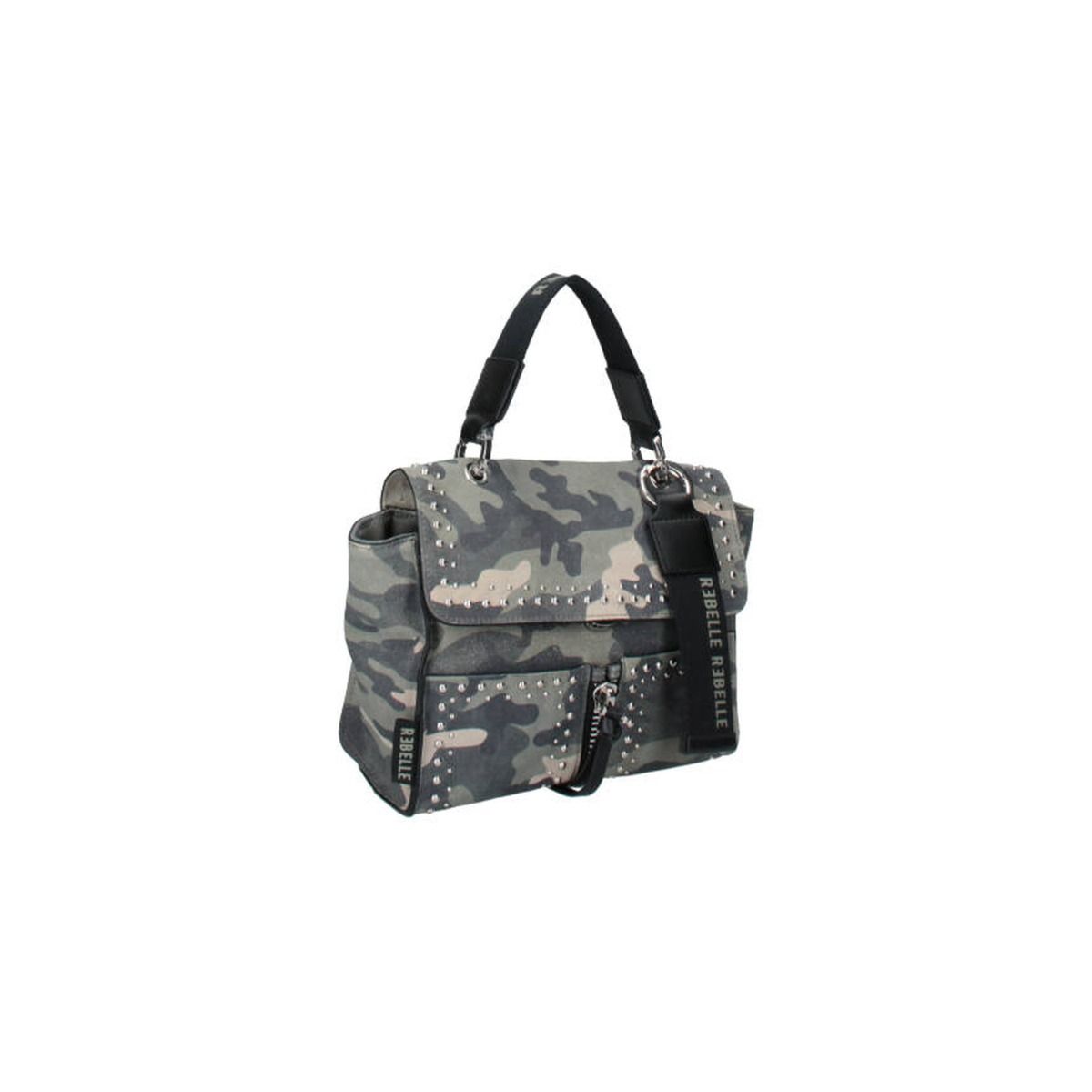 Borsa a mano Chloe Satchel S Combat in camoscio Rebelle
